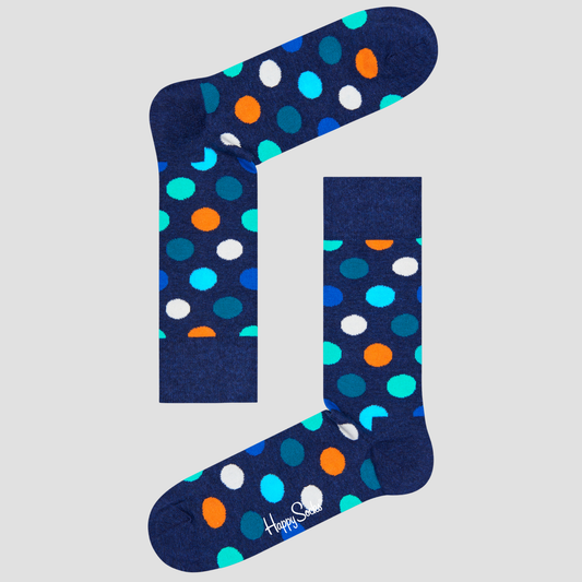 Calcetín de hombre con estampado de puntos