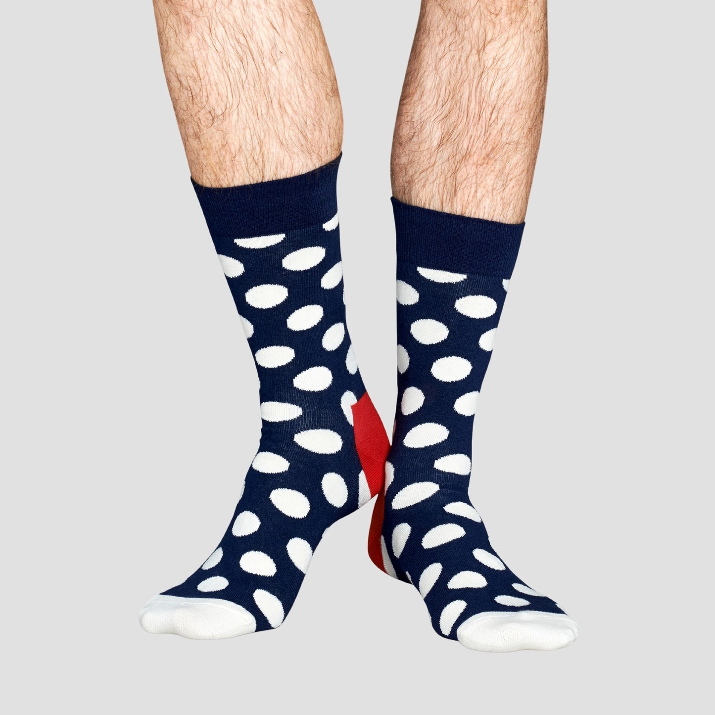 Calcetín de hombre con estampado de puntos