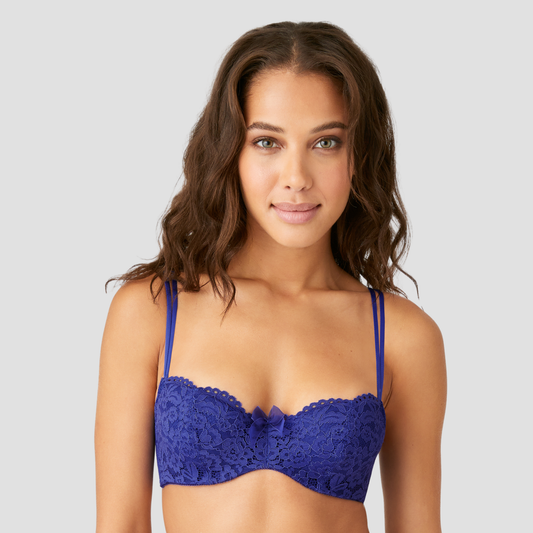 Bra balconette de encaje floral