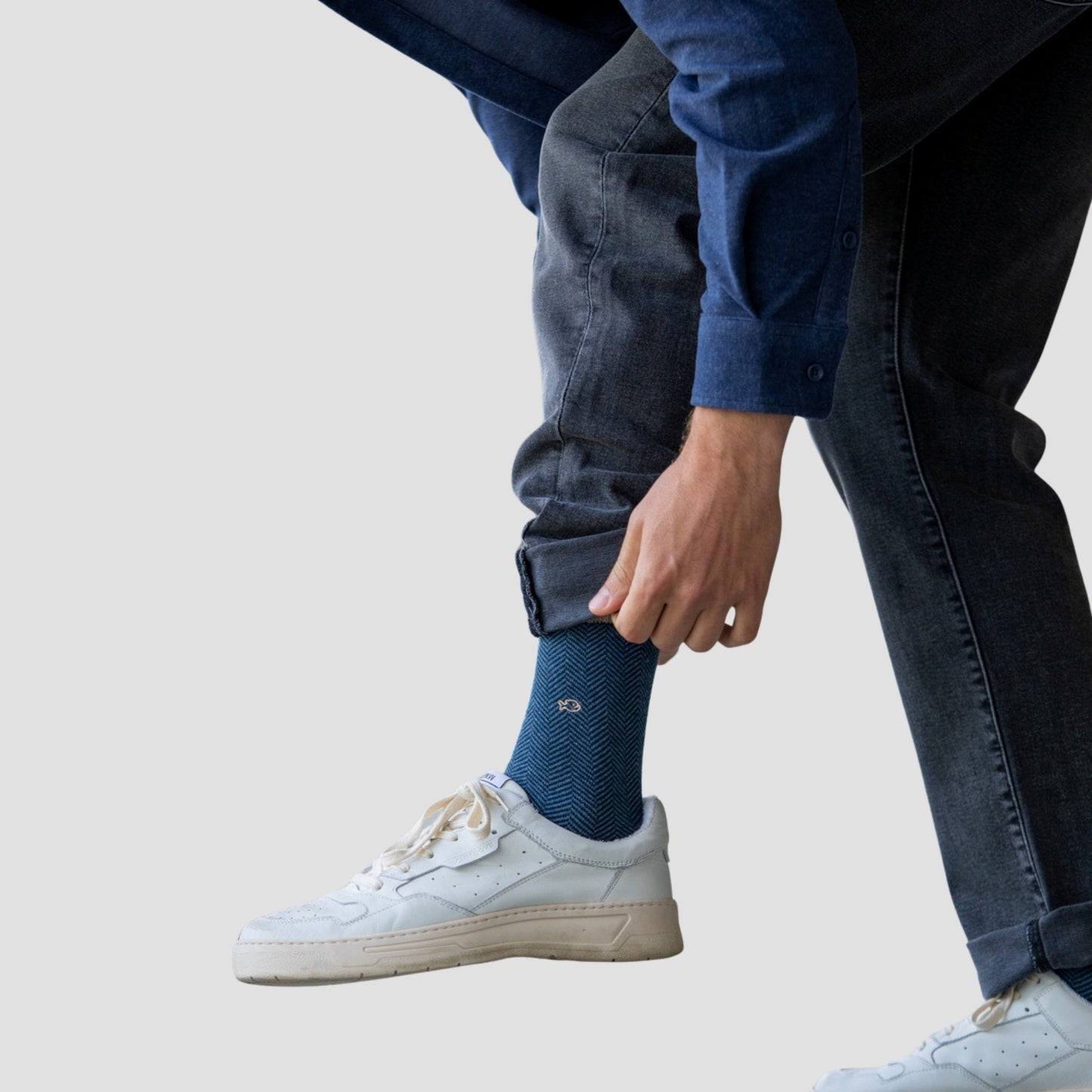 Calcetín de hombre con estampado