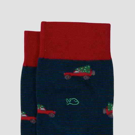 Calcetín de hombre con estampado