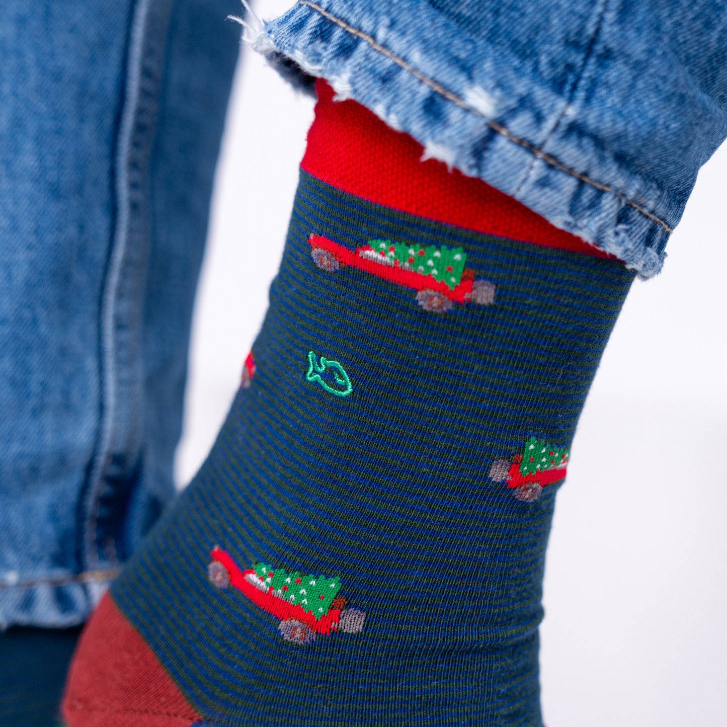 Calcetín de hombre con estampado