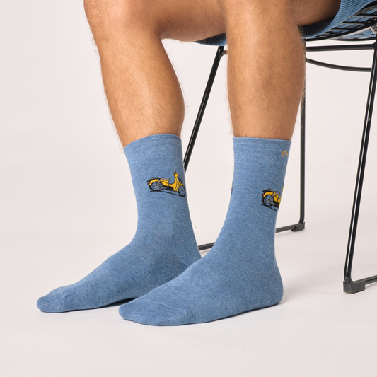 Calcetín de hombre con estampado