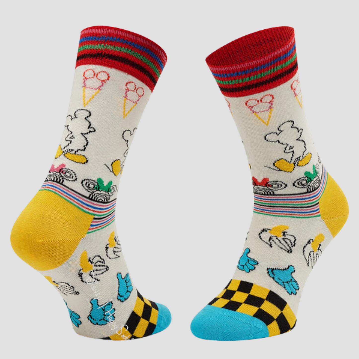 Calcetín de hombre con estampado