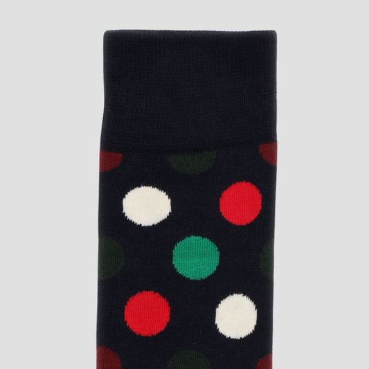 Calcetín de hombre con estampado de puntos