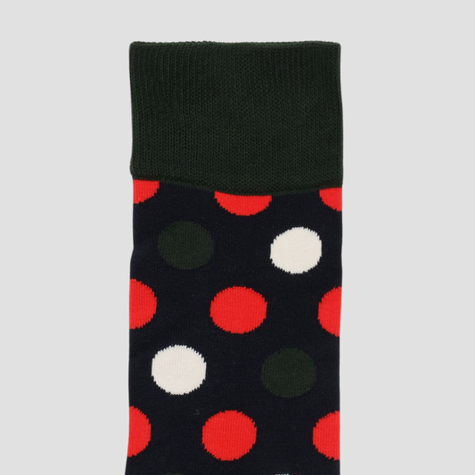 Calcetín de hombre con estampado de puntos