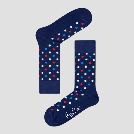 Calcetín de hombre con estampado de puntitos