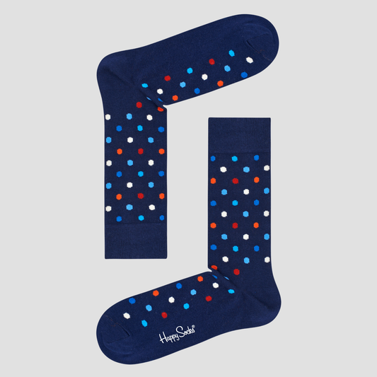 Calcetín de hombre con estampado de puntos