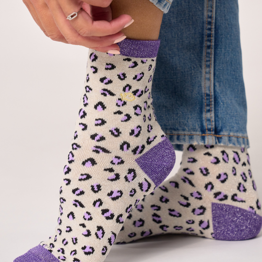 Calcetín de mujer con estampado
