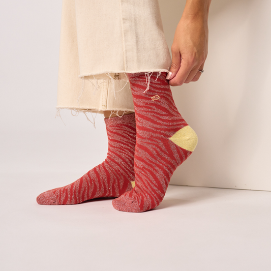 Calcetín de mujer con estampado