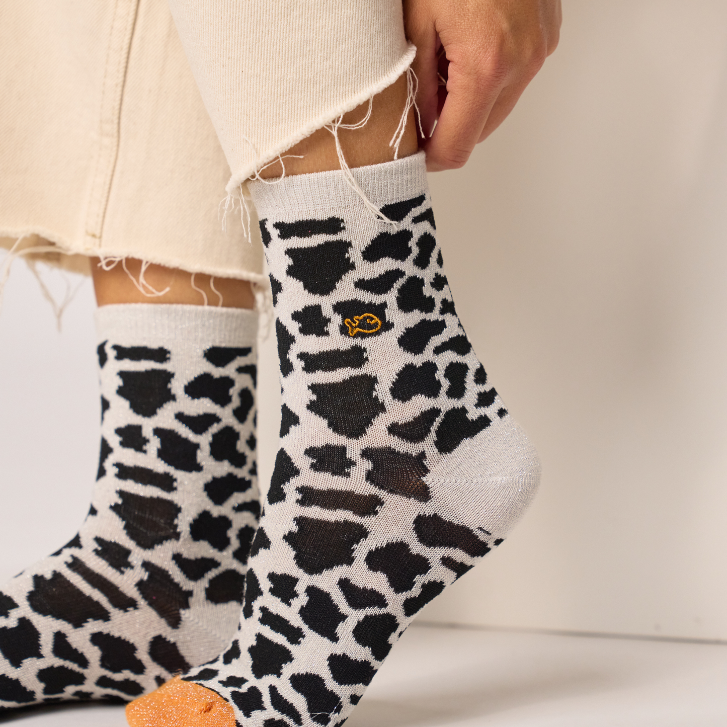 Calcetín de mujer con estampado