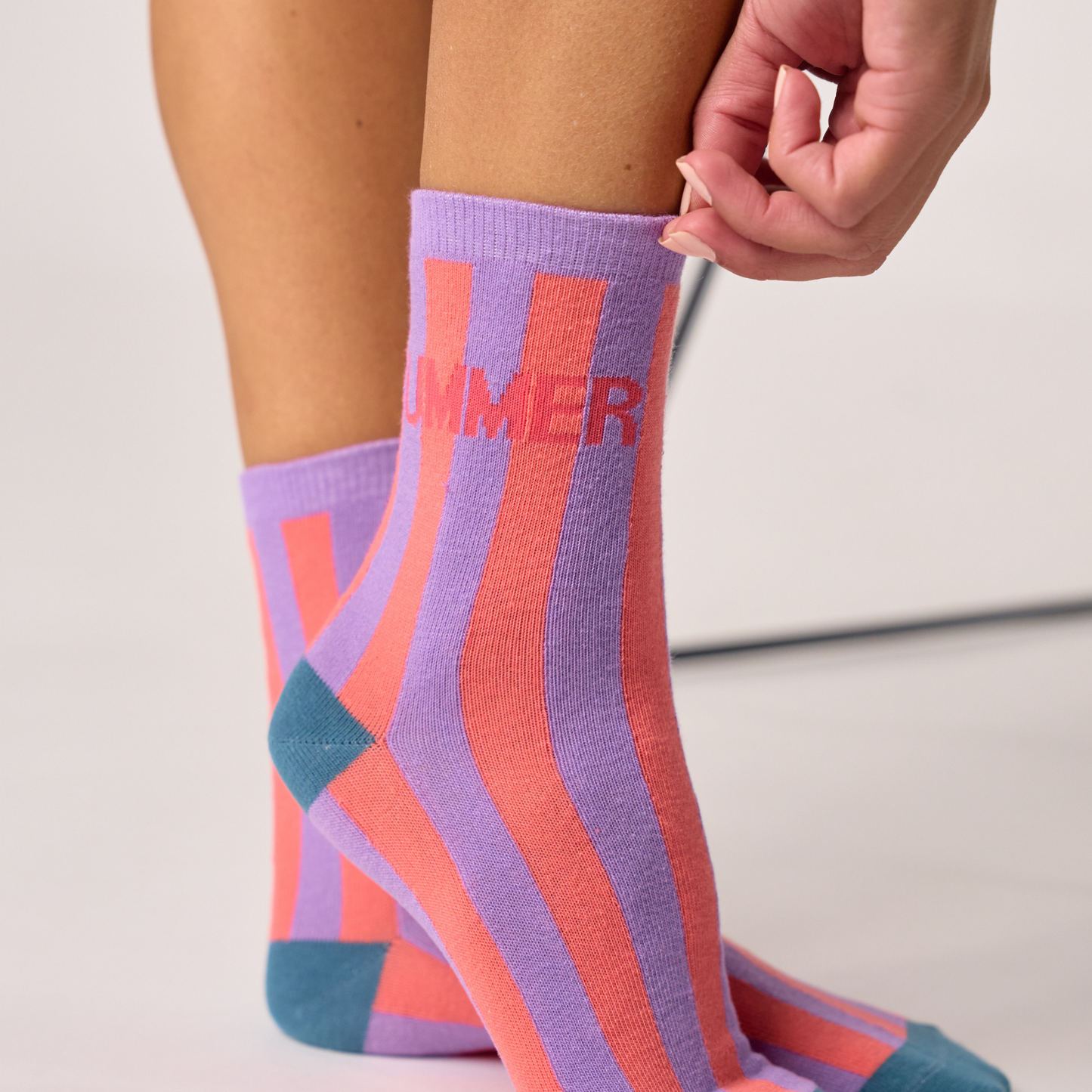 Calcetín de mujer con estampado