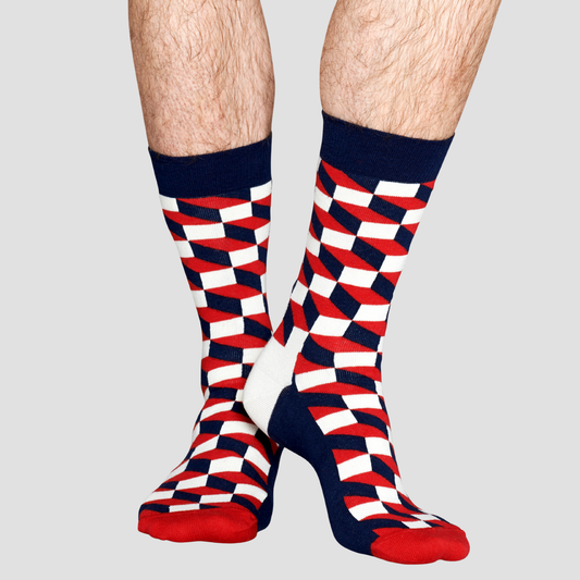 Calcetín de hombre con estampado