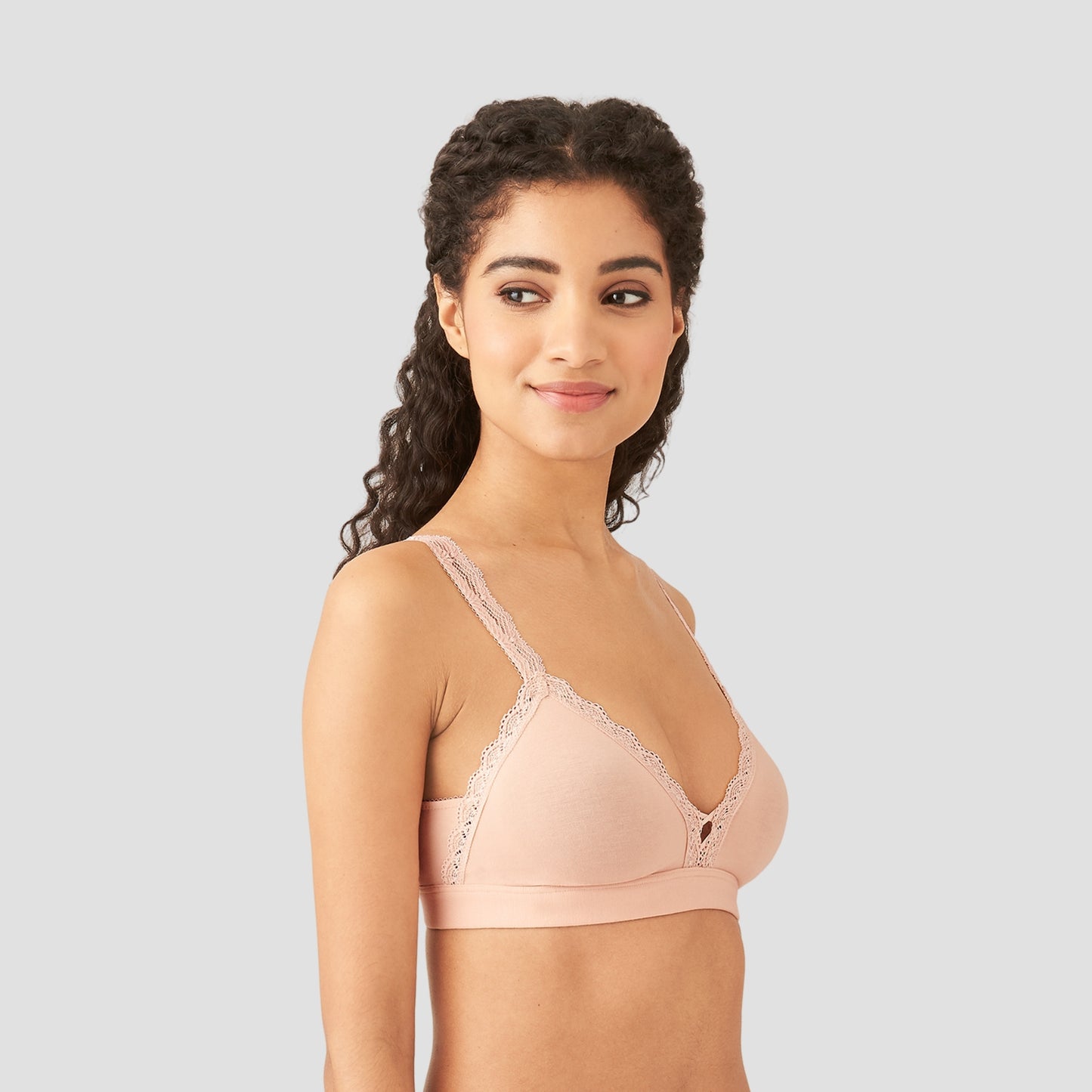 Bralette sin varilla con encaje