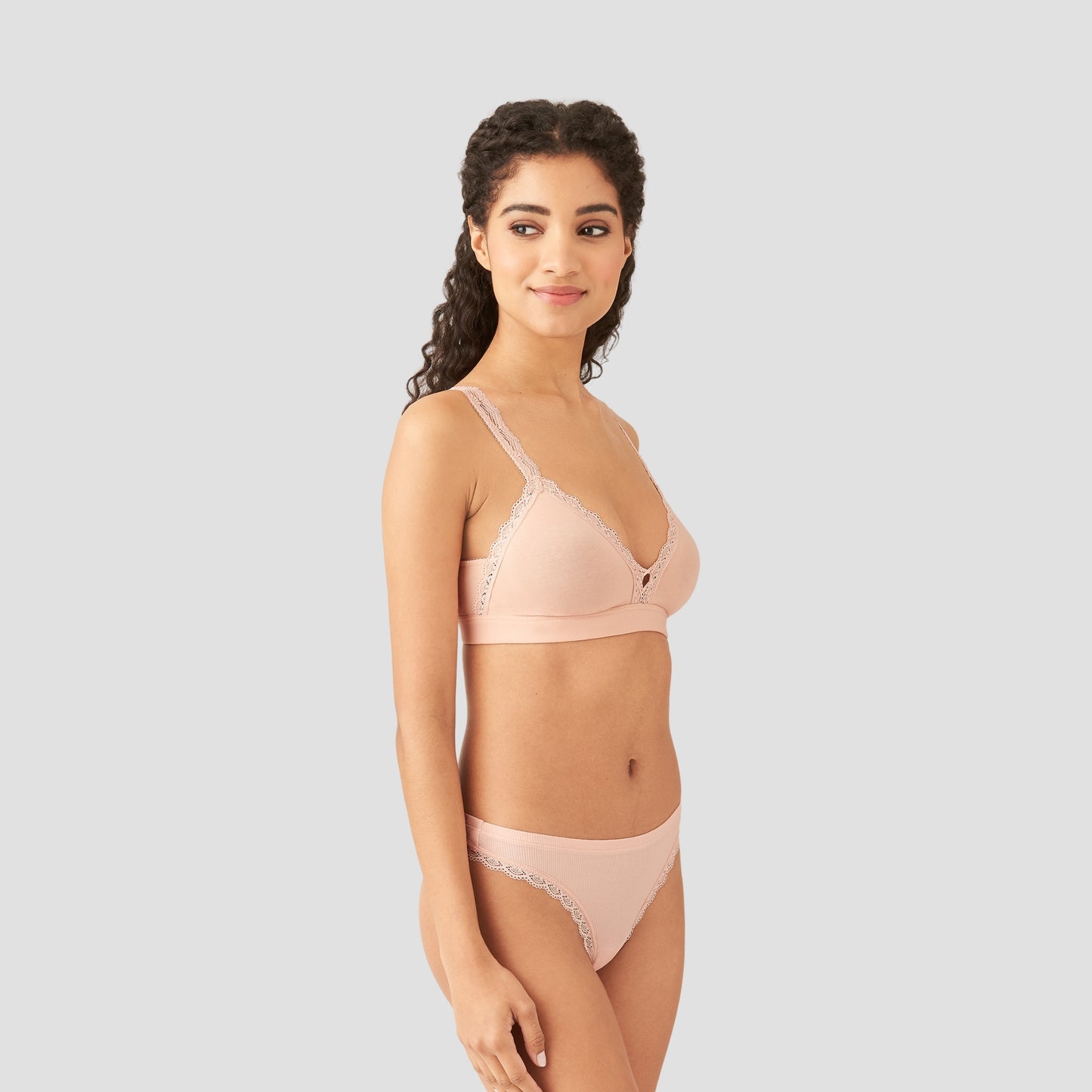 Bralette sin varilla con encaje