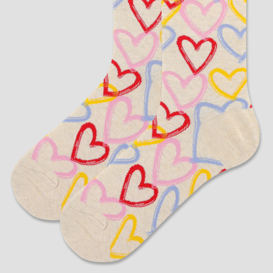 Calcetín de mujer con estampado