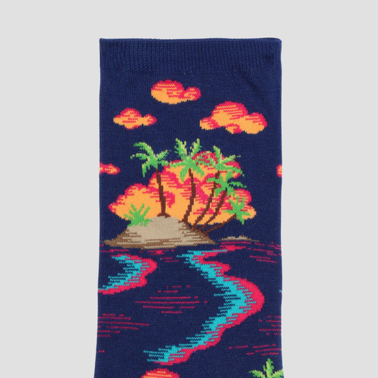 Calcetín de hombre con estampado