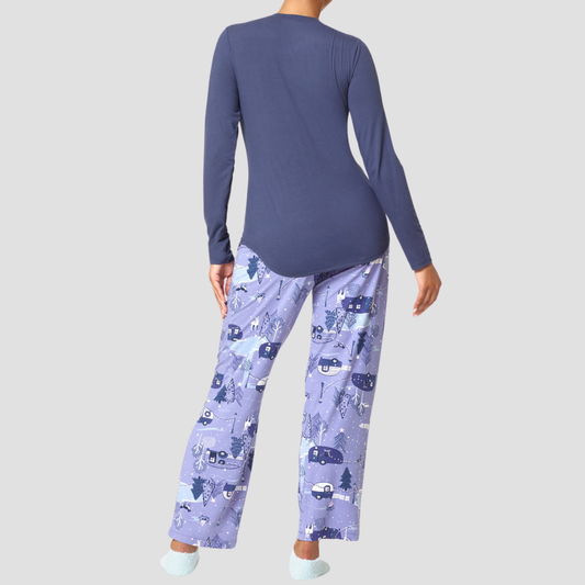 Pijama de mujer con estampado