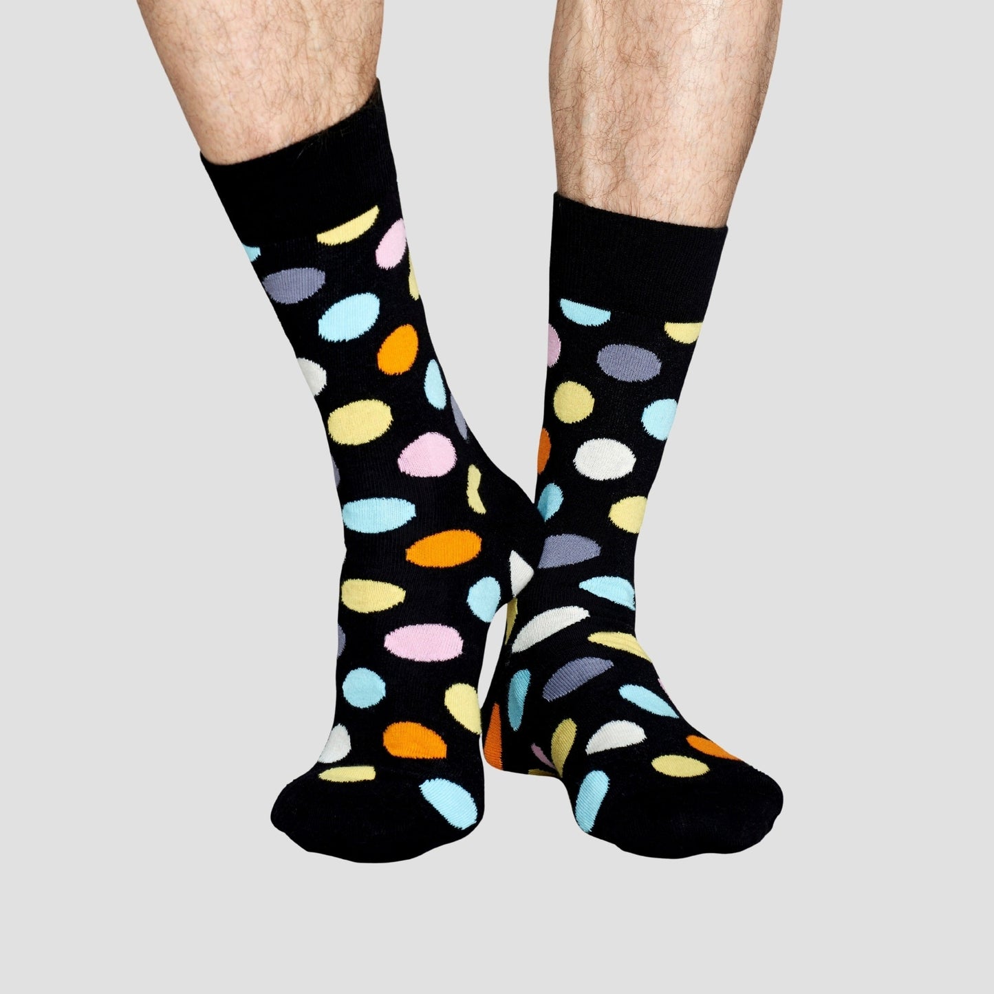 Calcetín de hombre con estampado de puntos