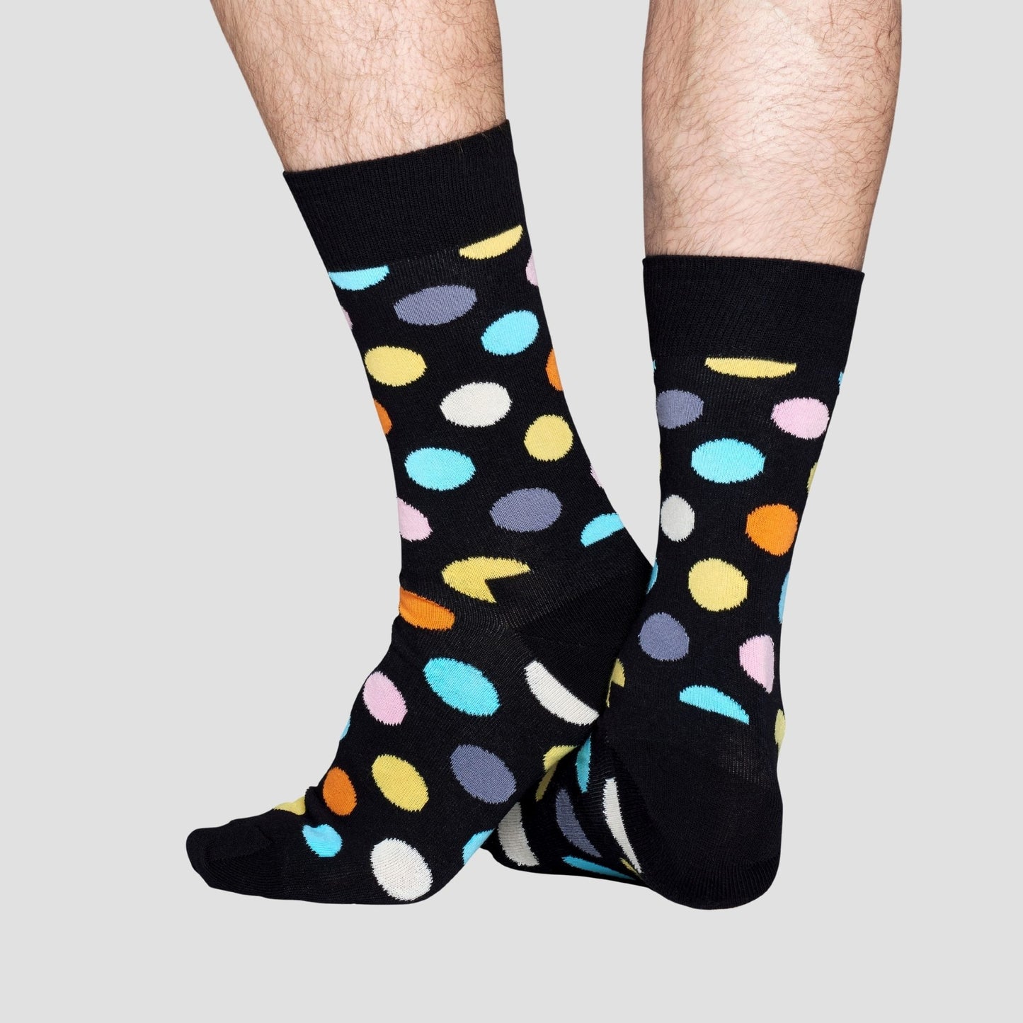 Calcetín de hombre con estampado de puntos