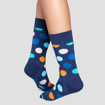 Calcetín de hombre con estampado de puntos