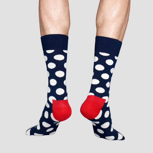 Calcetín de hombre con estampado de puntos