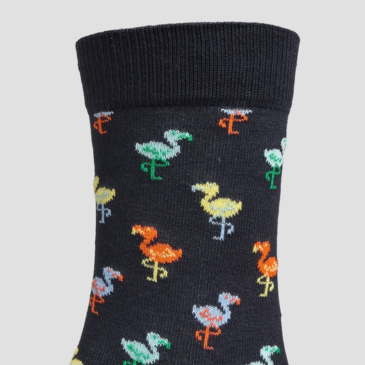 Calcetín de hombre con estampado de flamingo