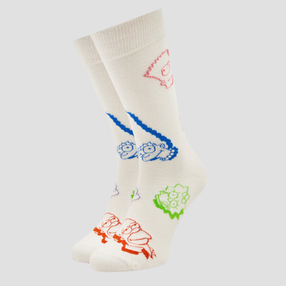 Calcetín de hombre con estampado