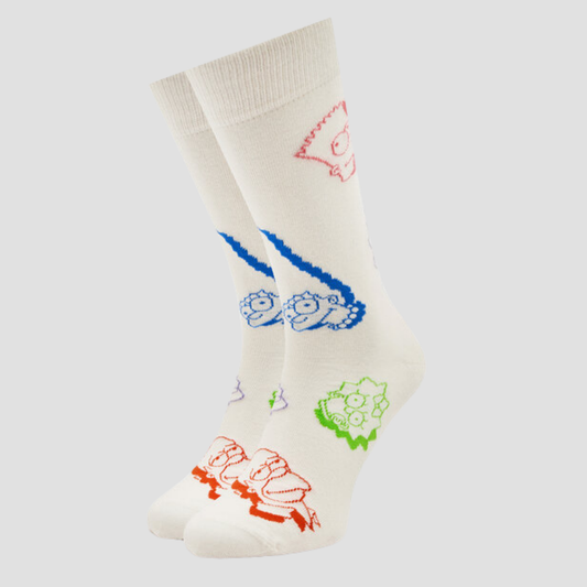 Calcetín de hombre con estampado