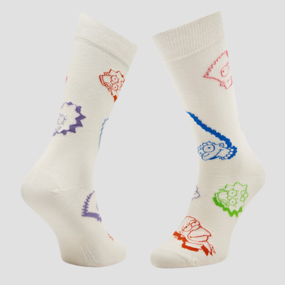 Calcetín de hombre con estampado