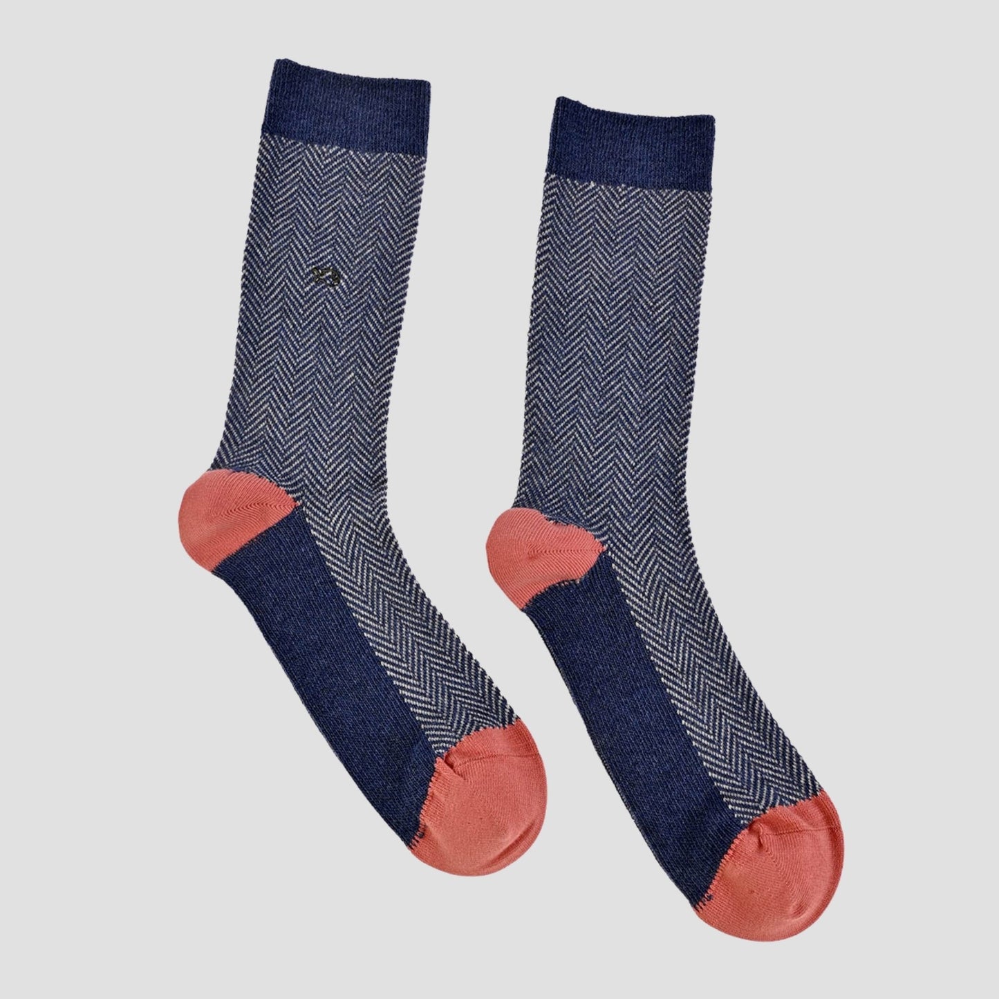 Calcetín de hombre con estampado de rayas