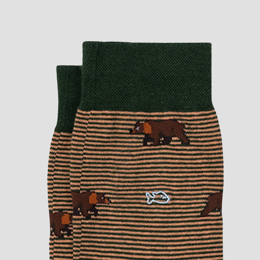 Calcetín de hombre con estampado de animales