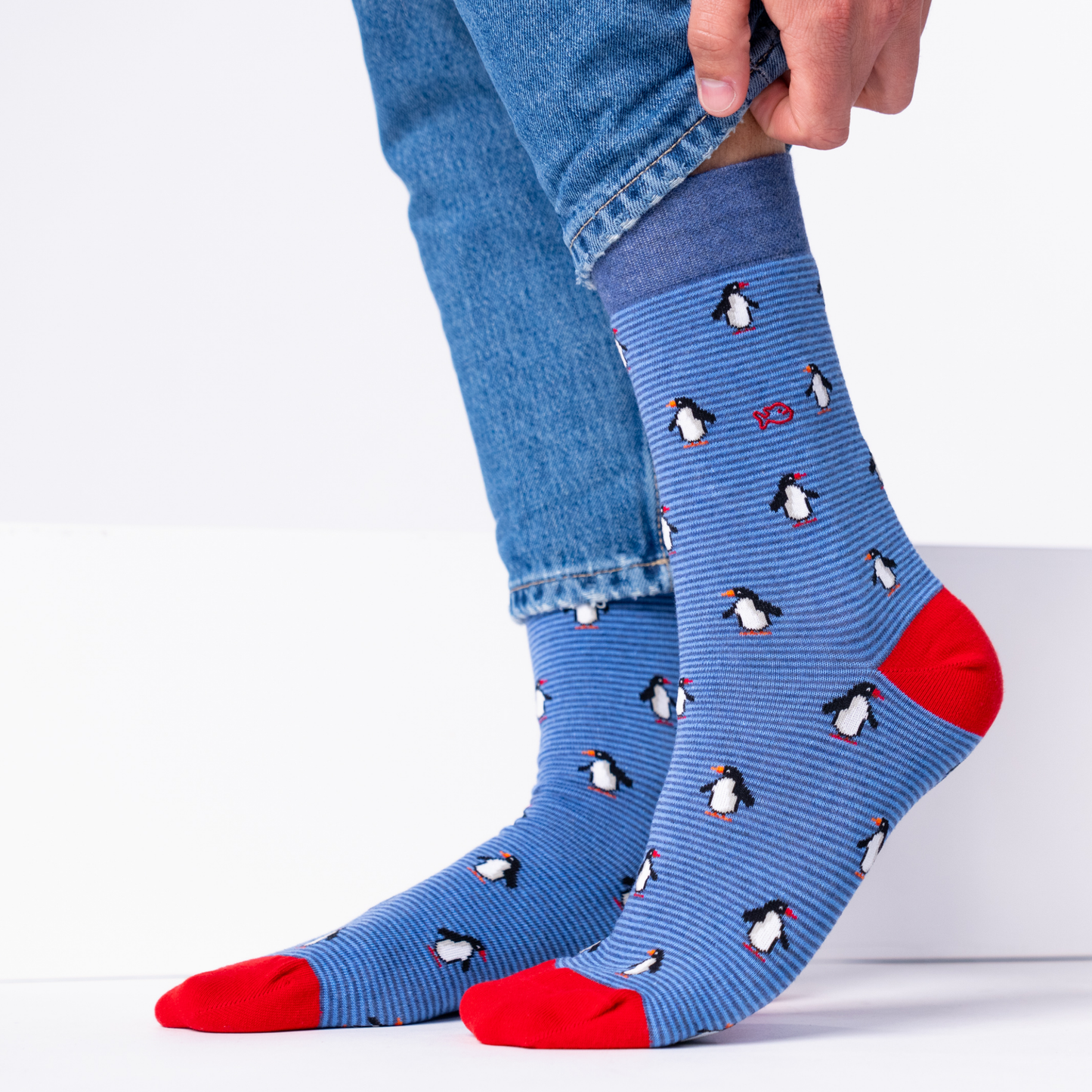 Calcetín de hombre con estampado de animales