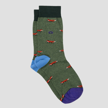Calcetín de hombre con estampado de animales