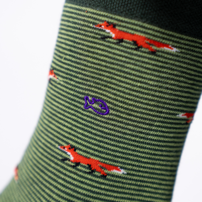 Calcetín de hombre con estampado de animales