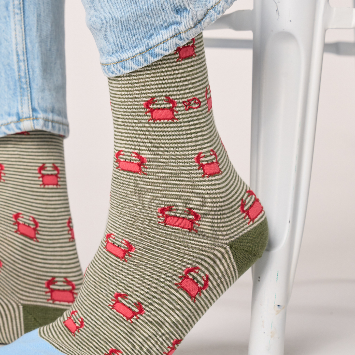 Calcetín de hombre con estampado de animales