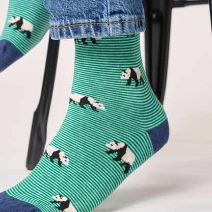 Calcetín de hombre con estampado de animales