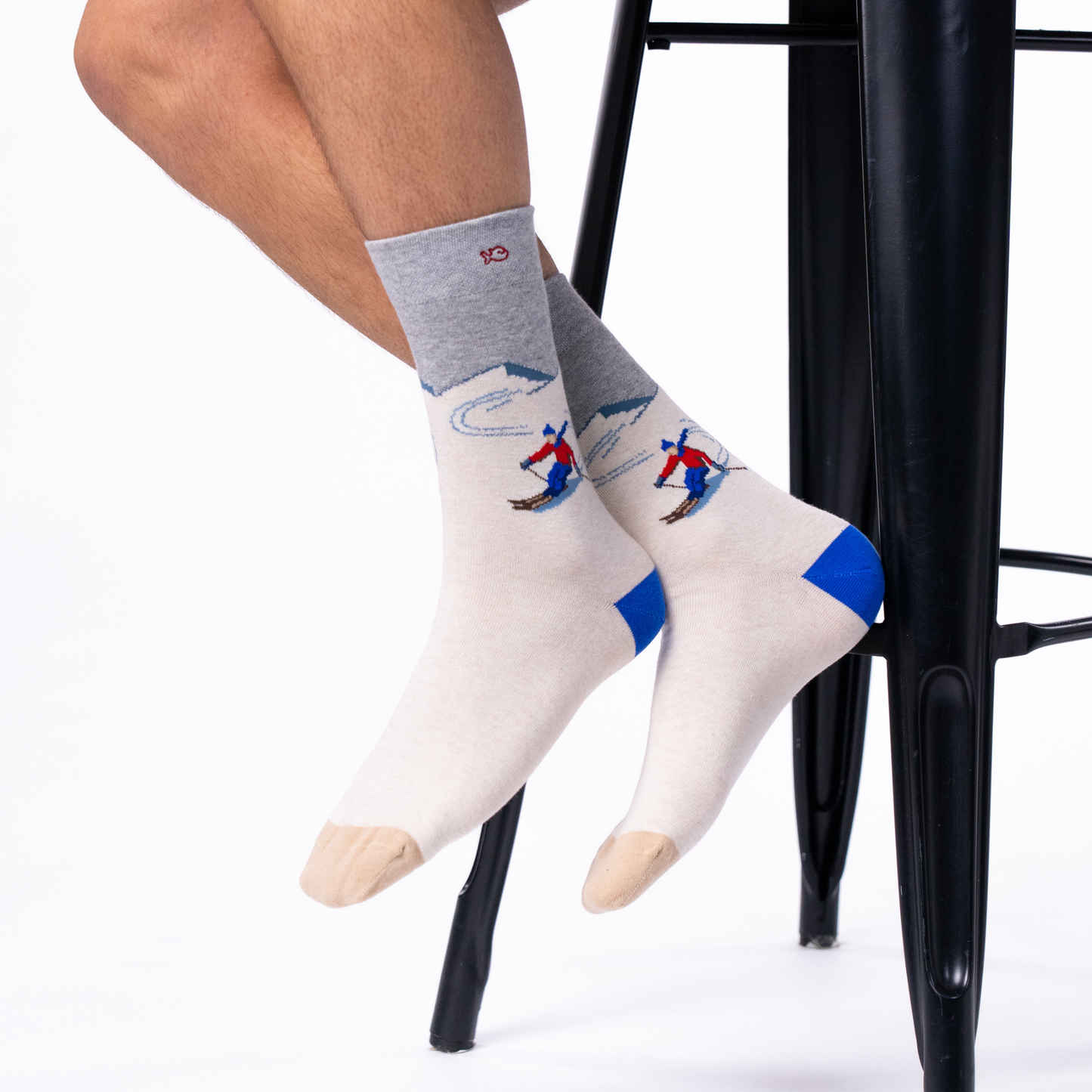 Calcetín de hombre con estampado