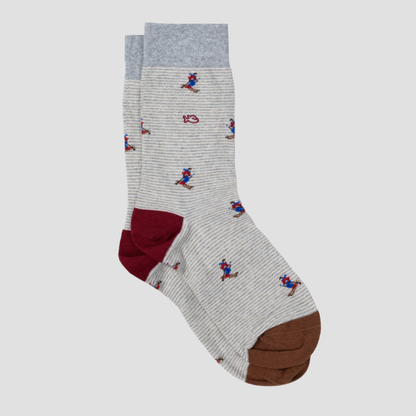 Calcetín de hombre con estampado