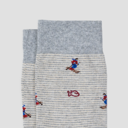 Calcetín de hombre con estampado