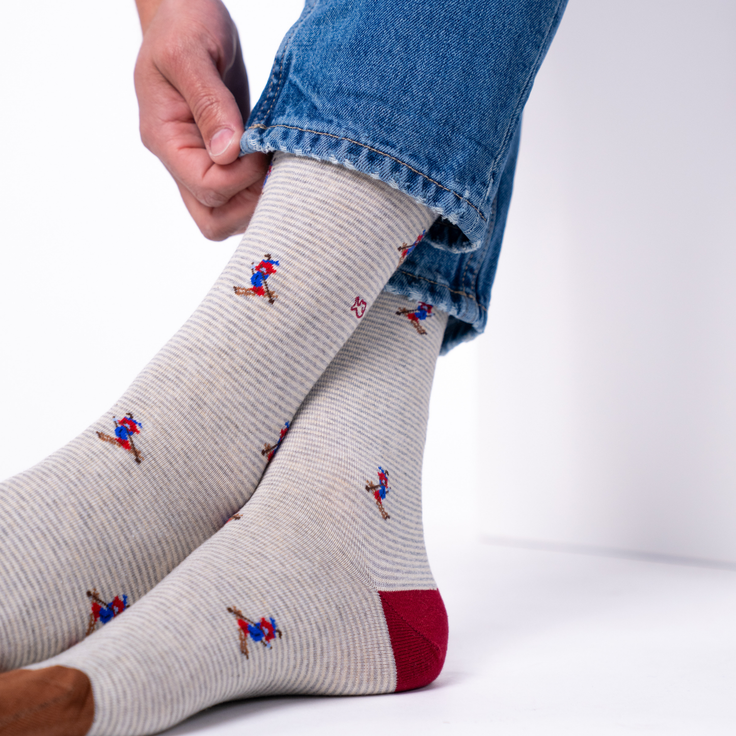 Calcetín de hombre con estampado