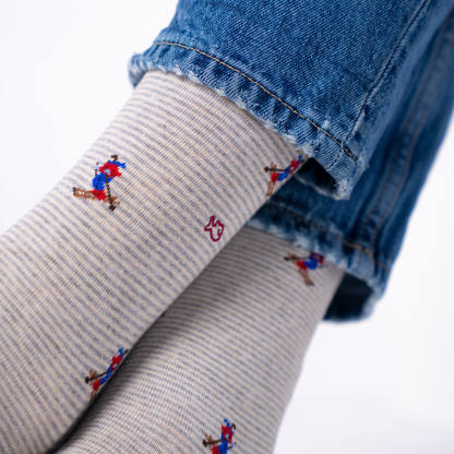 Calcetín de hombre con estampado