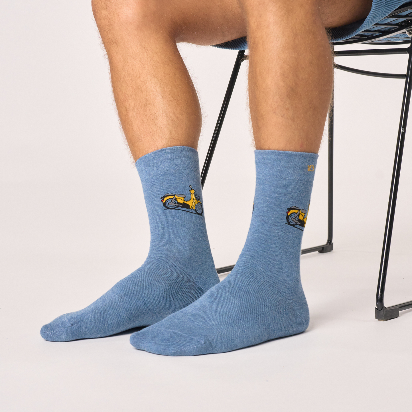 Calcetín de hombre con estampado
