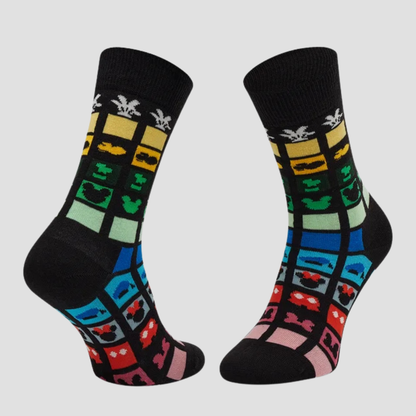 Calcetín de hombre con estampado