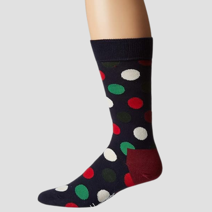 Calcetín de hombre con estampado de puntos