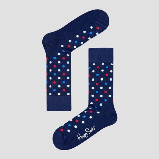 Calcetín de hombre con estampado de puntitos