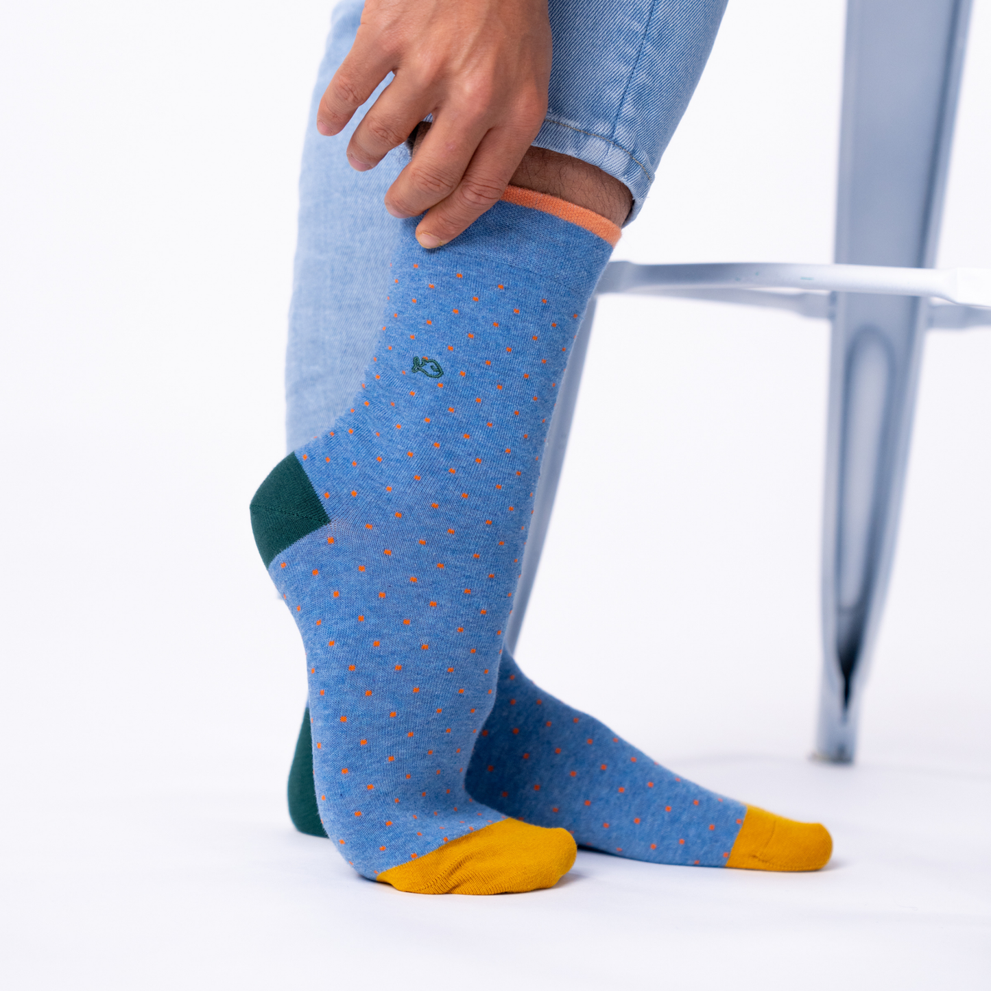 Calcetín de hombre con estampado