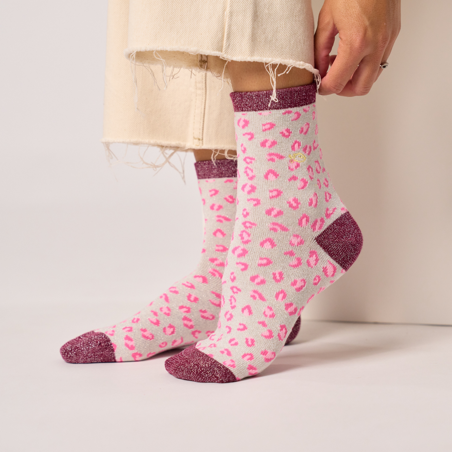 Calcetín de mujer con estampado