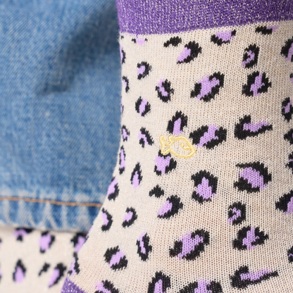 Calcetín de mujer con estampado