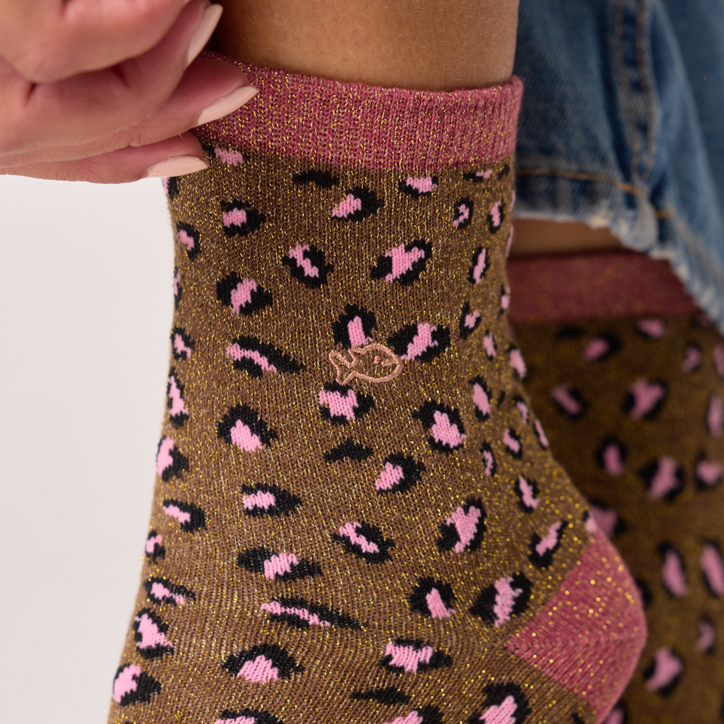 Calcetín de mujer con estampado